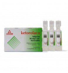 Ketorolaco trometamina 30 mg c/3 ampolletas