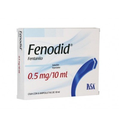 Fenodid (fentanilo) 0.5 mg / 10 ml c/6 amp