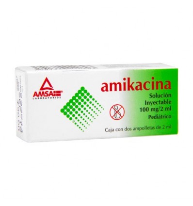 Amikacina 100mg solución inyectable c/1