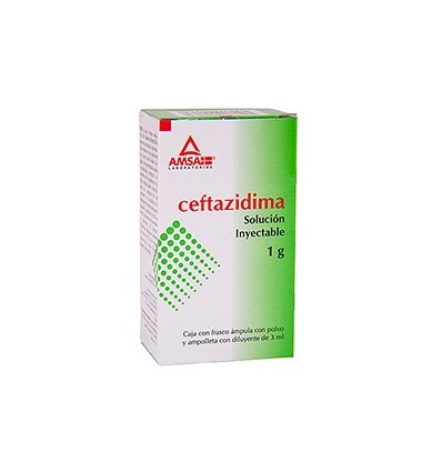 Ceftazidima 1 g Solución Inyectable 3 ml