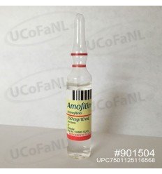 Amofilin - Amofilina 250mg/10ml Ampolleta Inyectable caja c/50 pzas. PISA