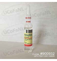 Amofilin - Amofilina 250mg/10ml Ampolleta Inyectable caja c/5 pzas. PISA