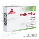 Metformina 850mg con 30 tabletas (AMSA)