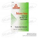 Hioscina 20mg/1mL Inyectable IM / IV c/ 3 ampolletas