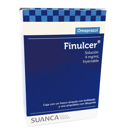 Finulcer Omeprazol 40 mg/ml solución inyectable